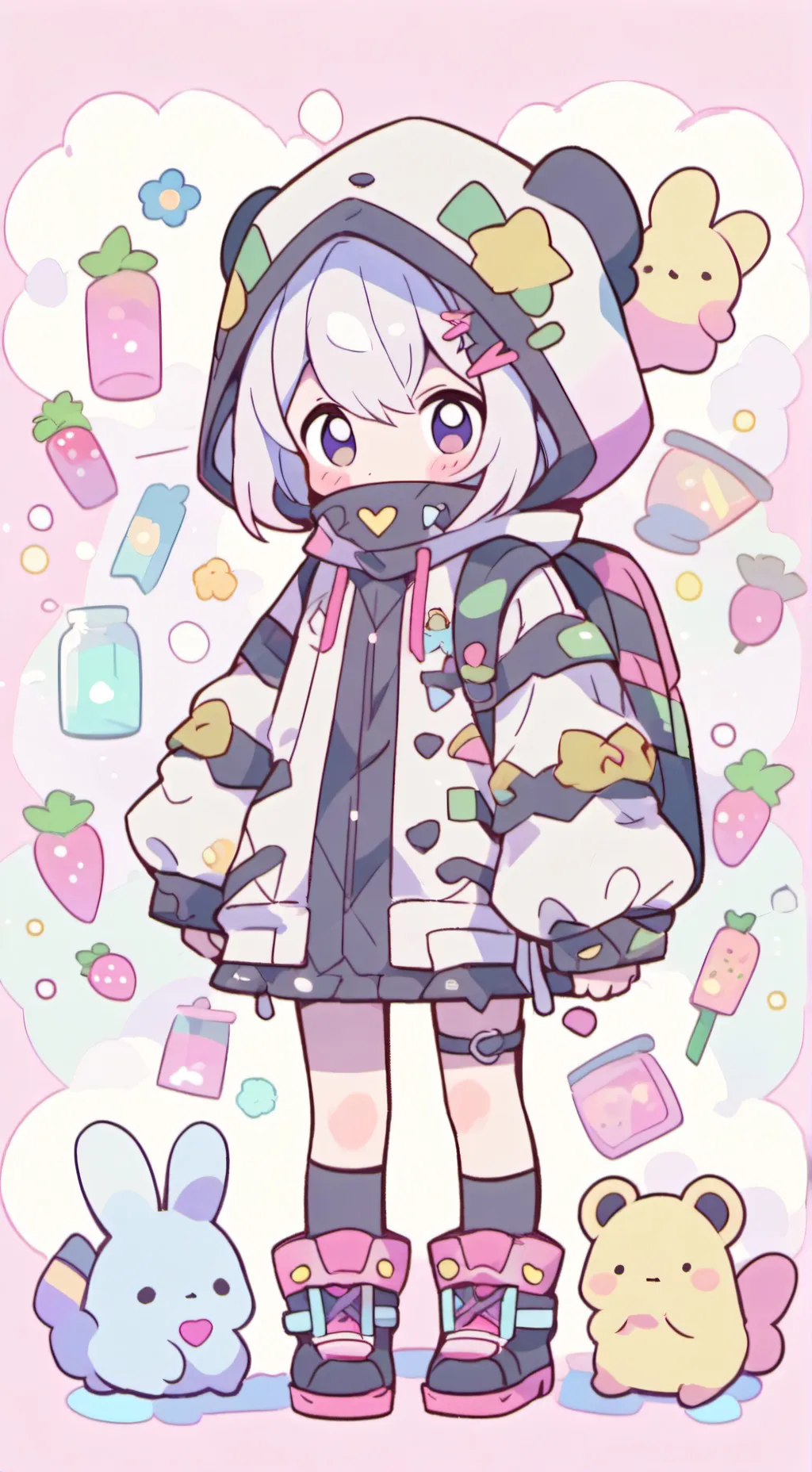 ai character: Dookie cookie background