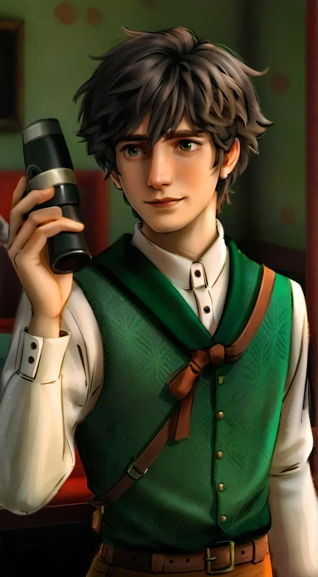 ai character: hijack chirsmas  background