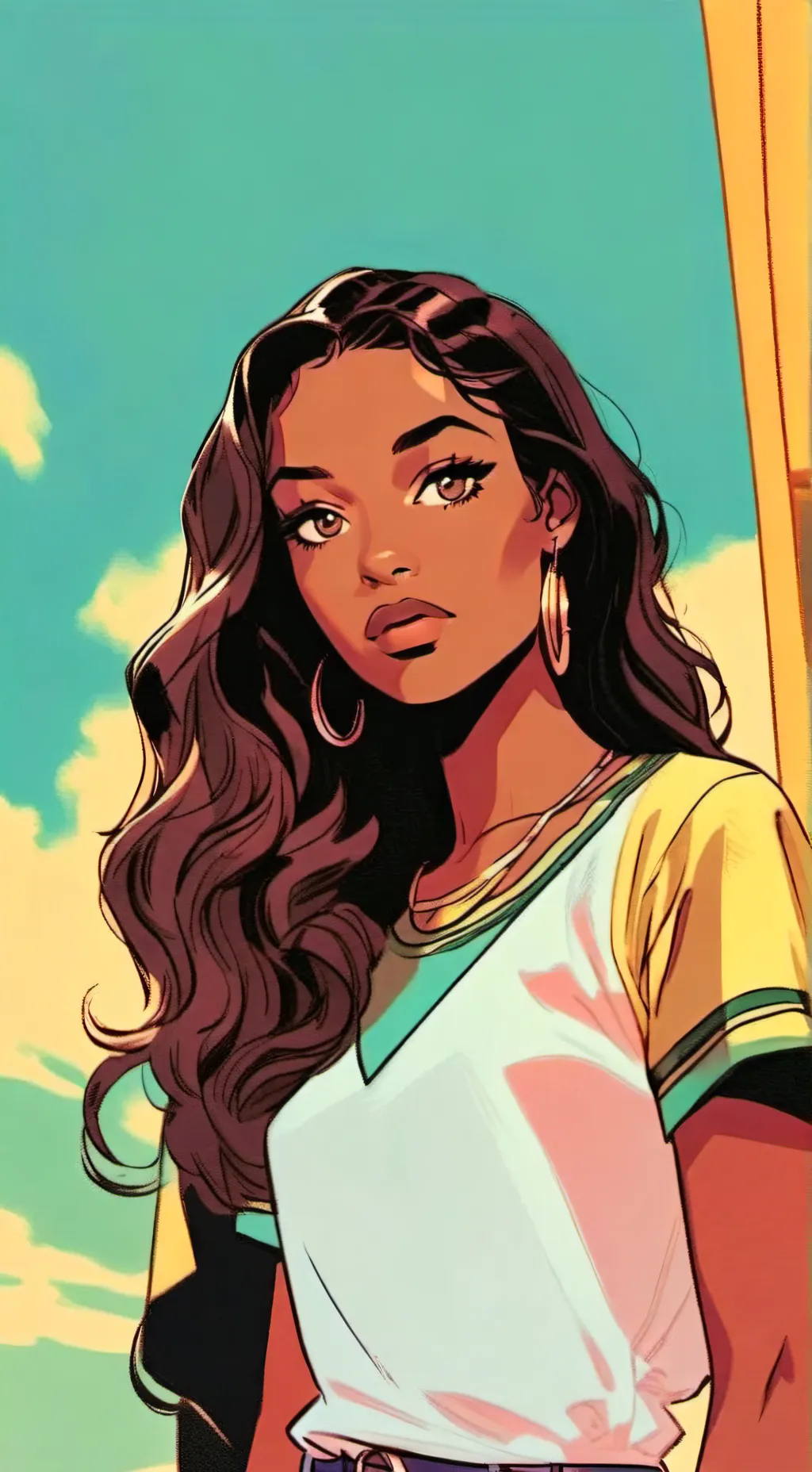 ai character: Zoey background