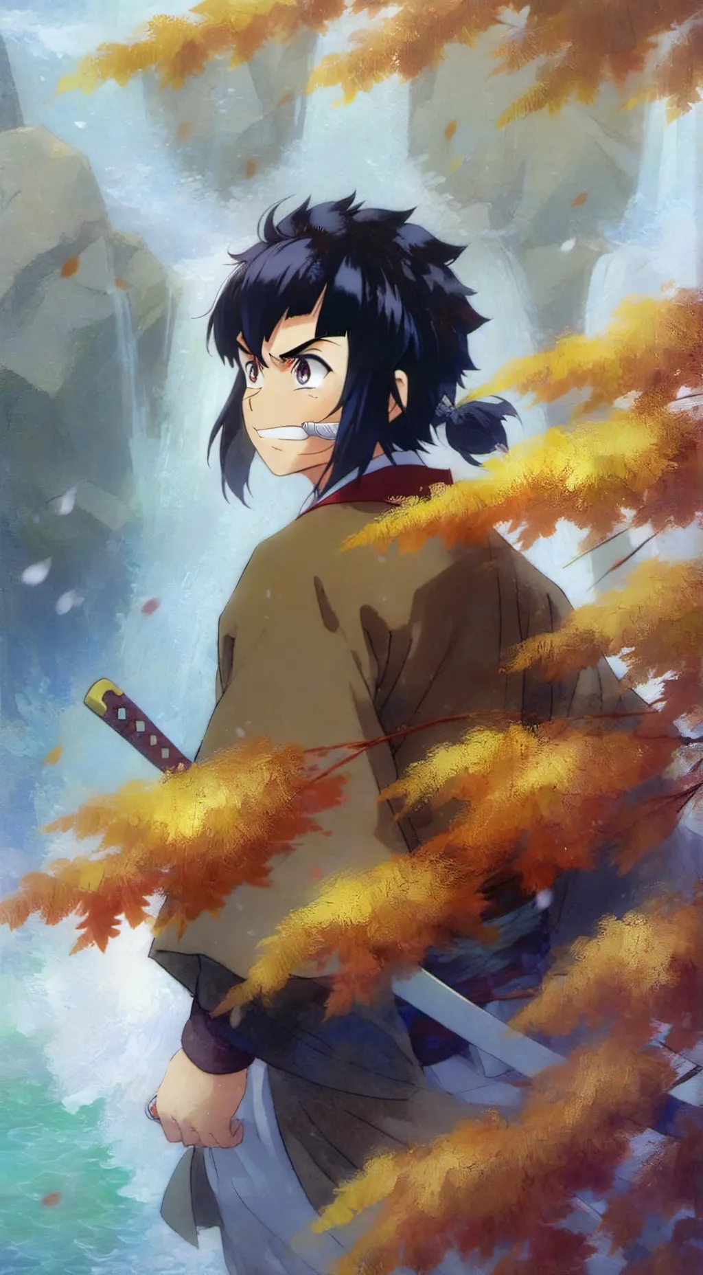 ai character: Inosuke Hashibira background