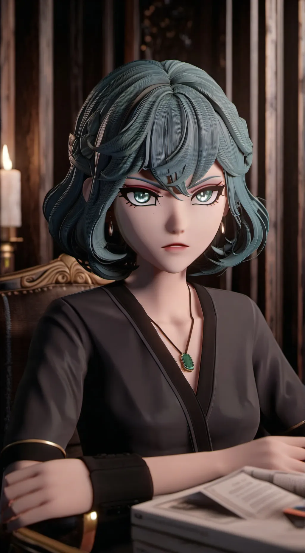 ai character: Tatsumaki background