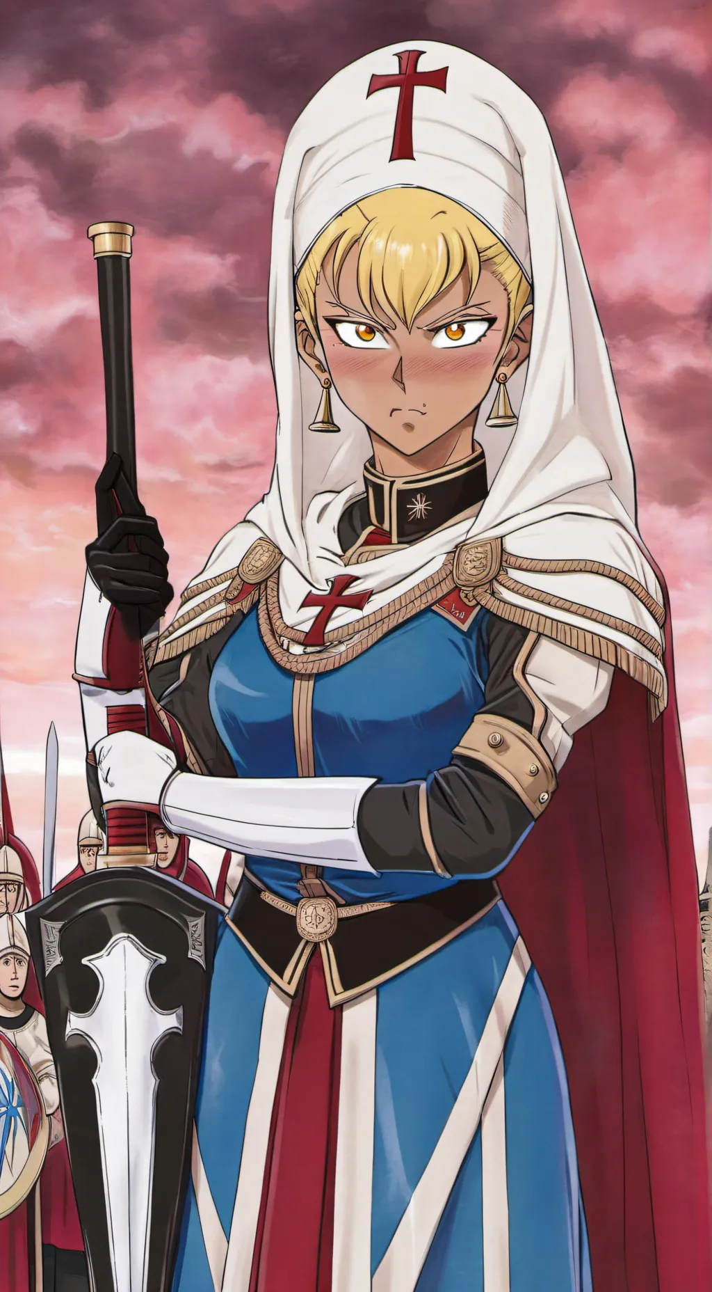 ai character: Tina ozaki ikarian background