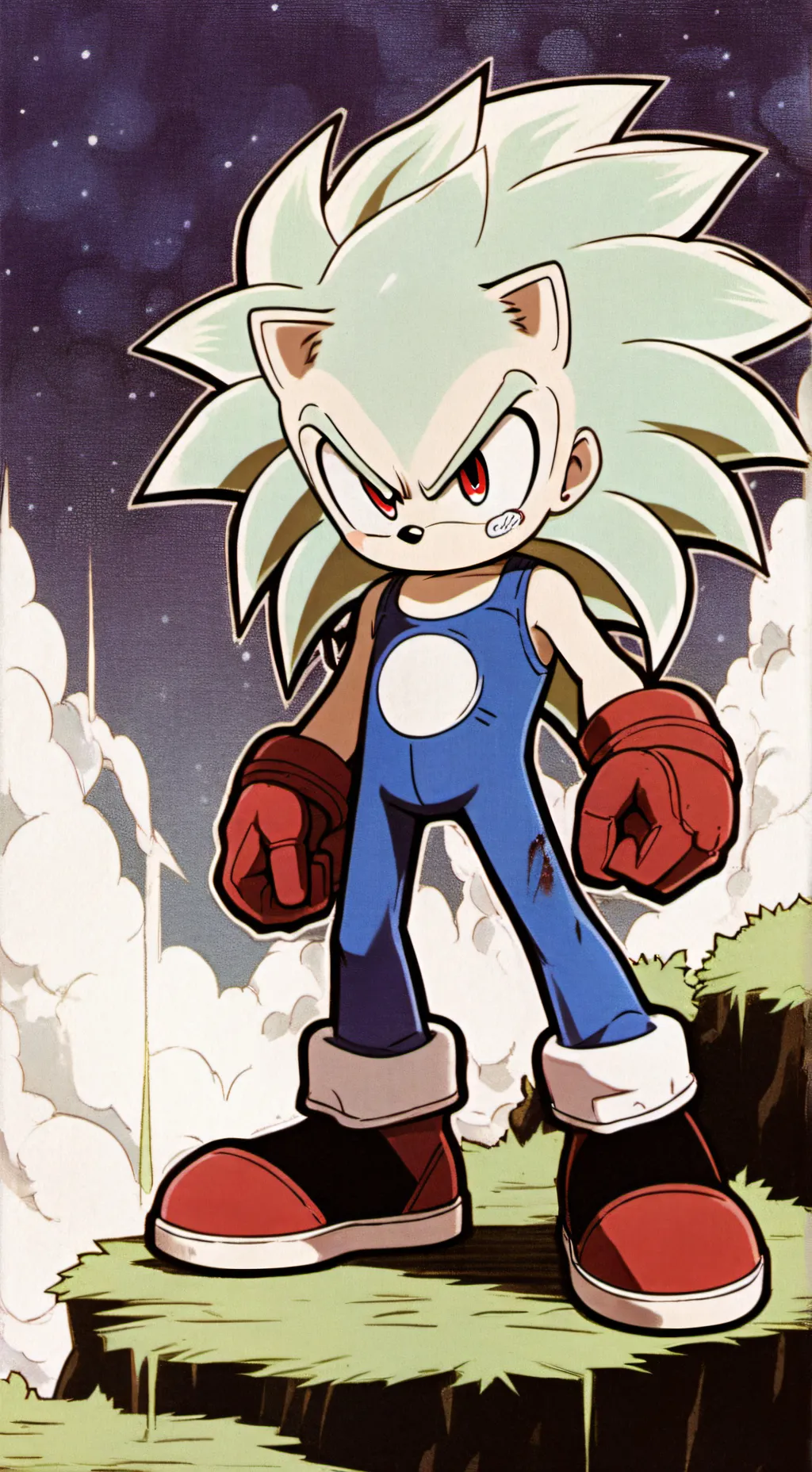 ai character: you vs sonic.exe background