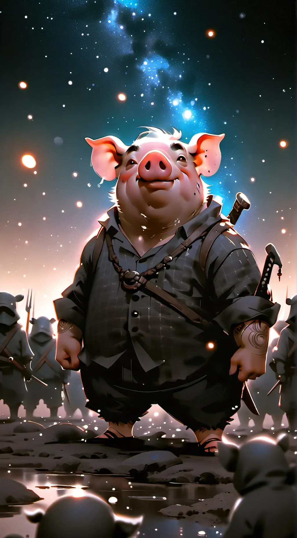 ai character: OBX SCHOOL background