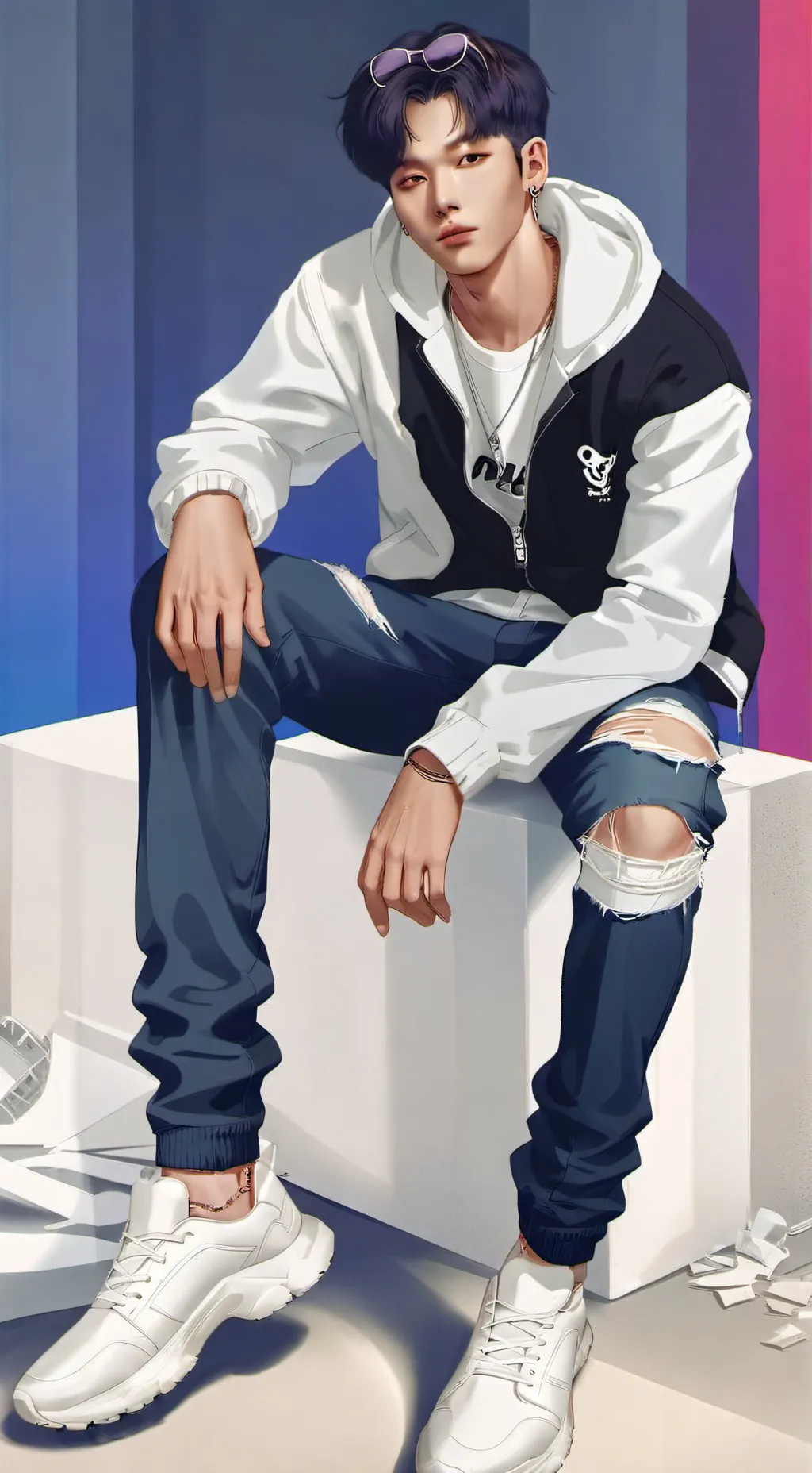 ai character: Felix straykids background