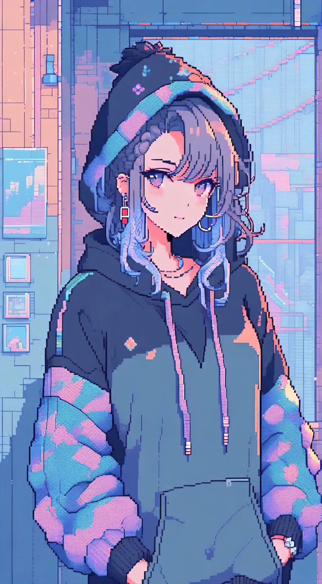 ai character: Vee background