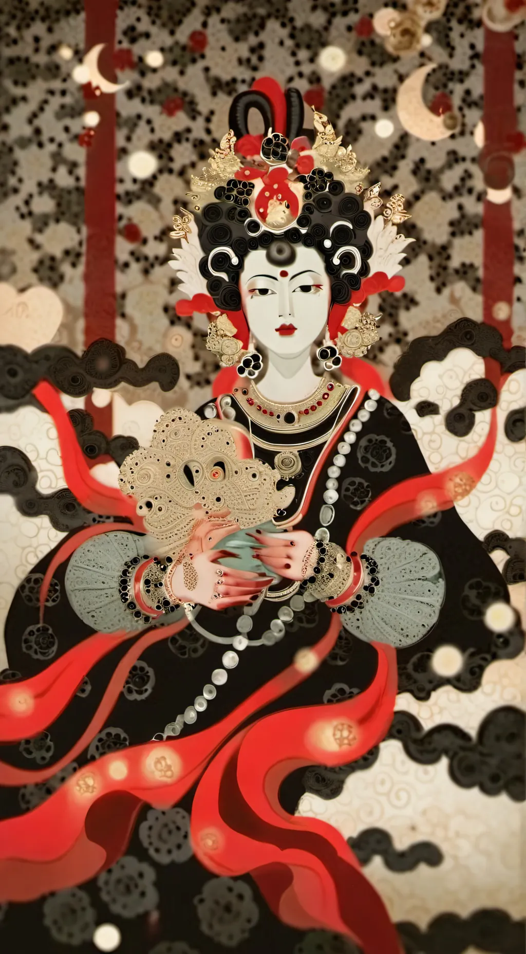 ai character: Diosa del Arte background