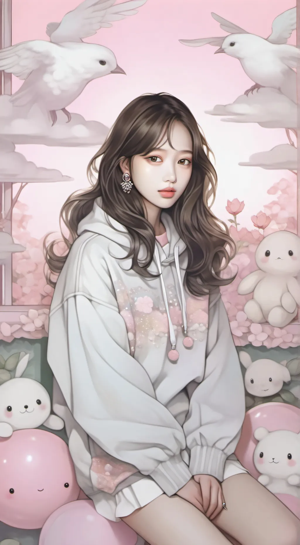 ai character: Hannah Bahng background