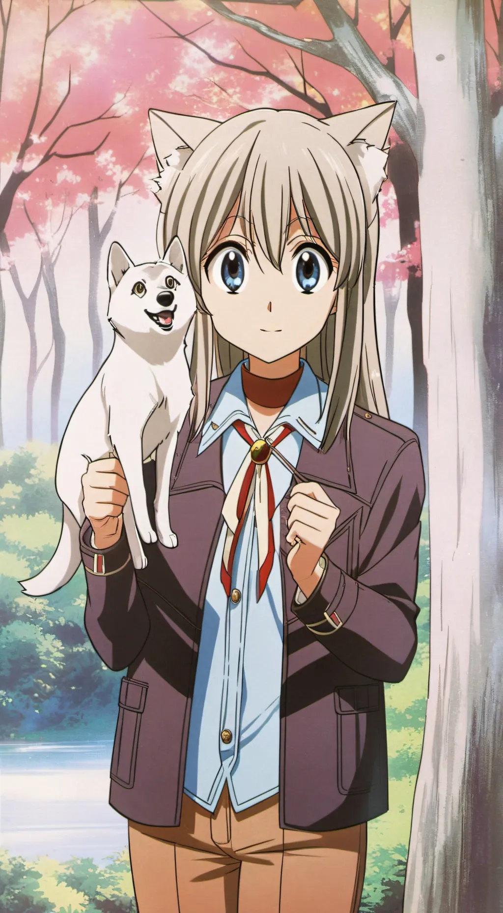 ai character: cat Queen background