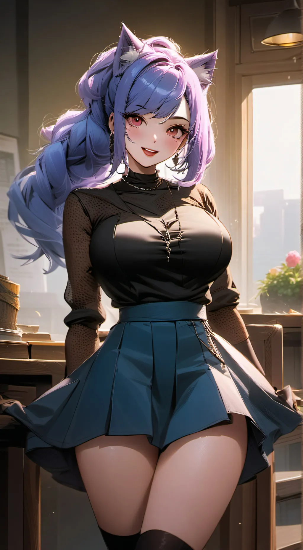 ai character: Luna background