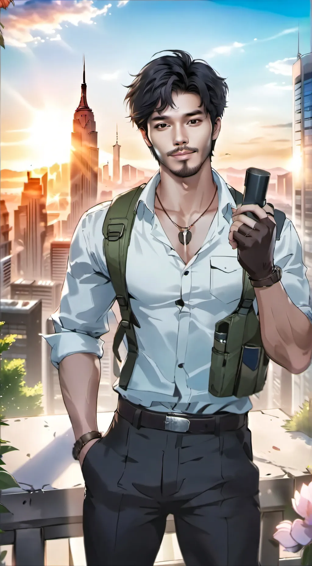 ai character: Agent D77 background