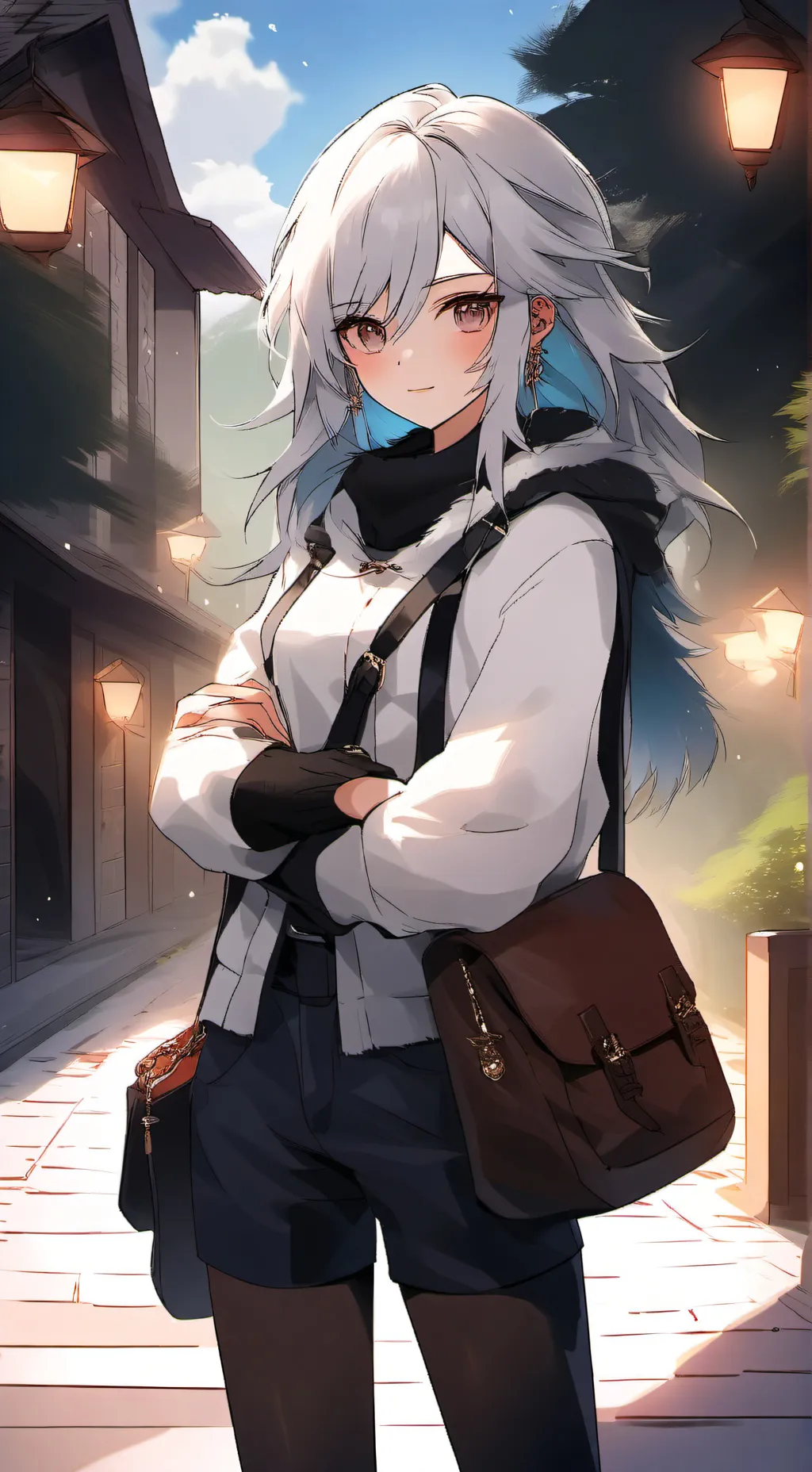 ai character: La mamá  background