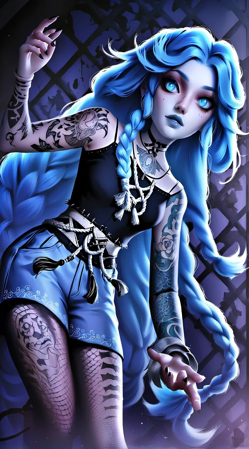 ai character: jinx background
