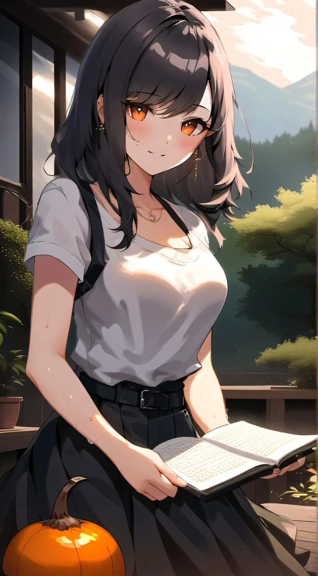 ai character: luna background