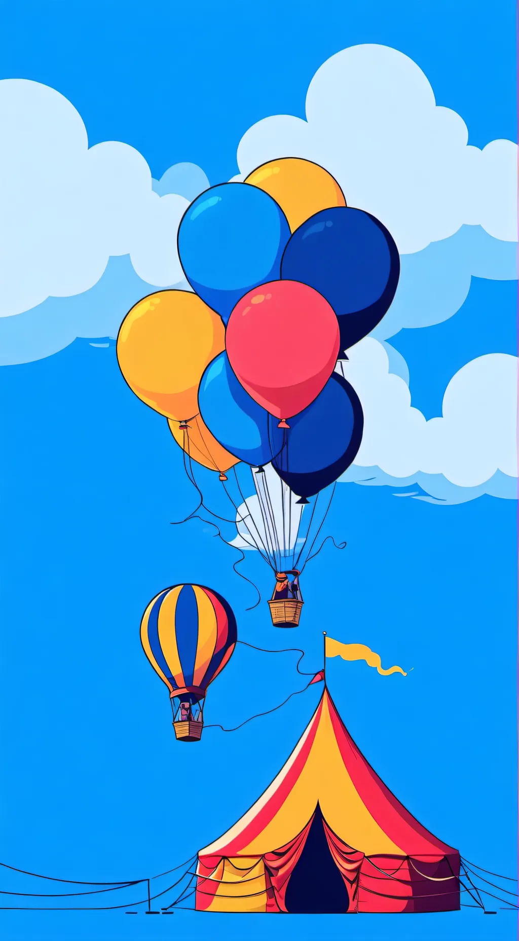 ai character: Looey's circus background