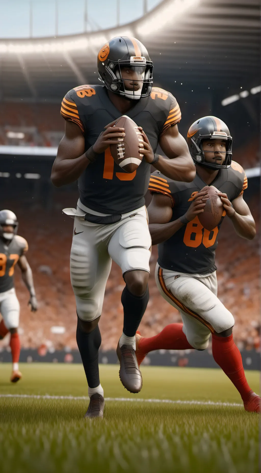 ai character: football game background