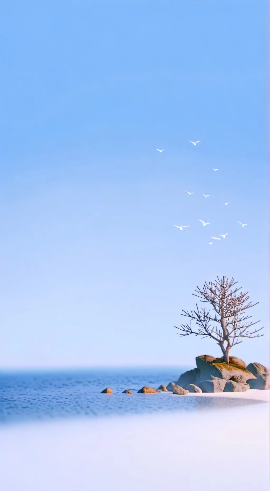 ai character: one block background