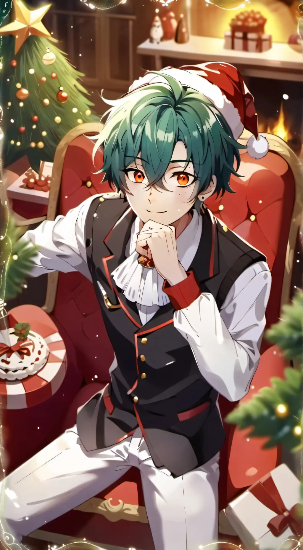 ai character: MHA! (Christmas) background