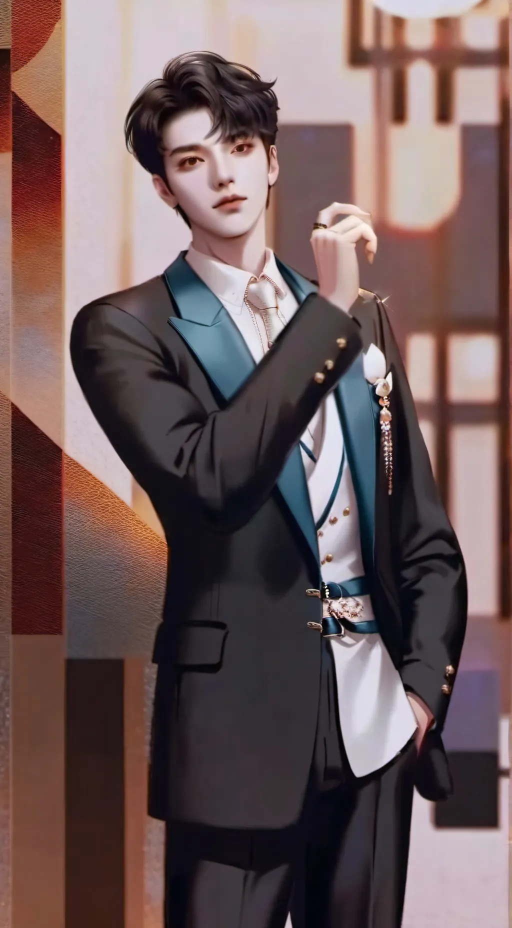 ai character: Lee heeseung  background