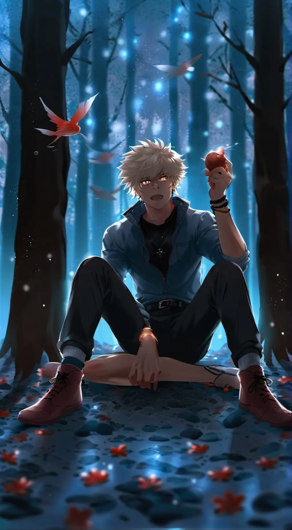 ai character: wolf katsuki  background