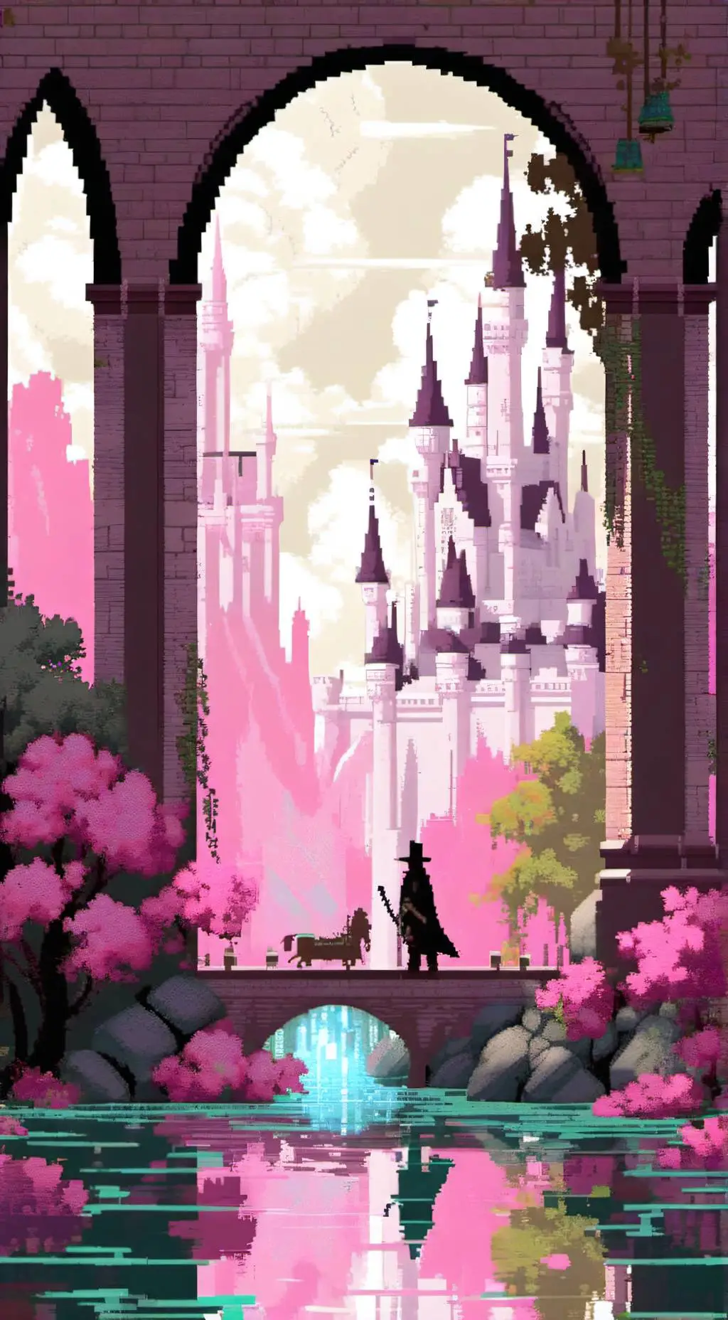 ai character: magical earth background