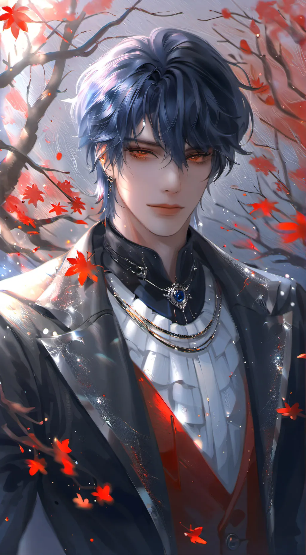 ai character: Levi shadows ￼ background