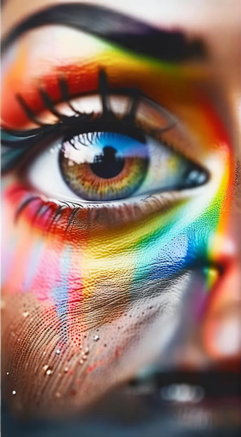 ai character: •EYE COLOR POWERS• background