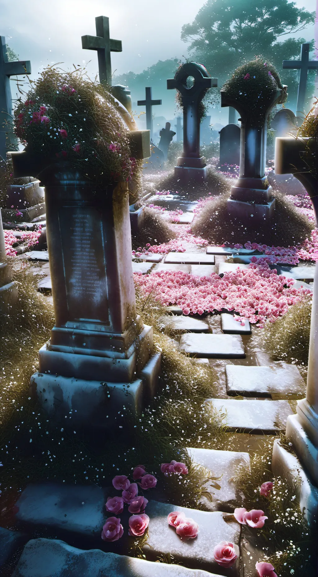 ai character: KNY Funeral background