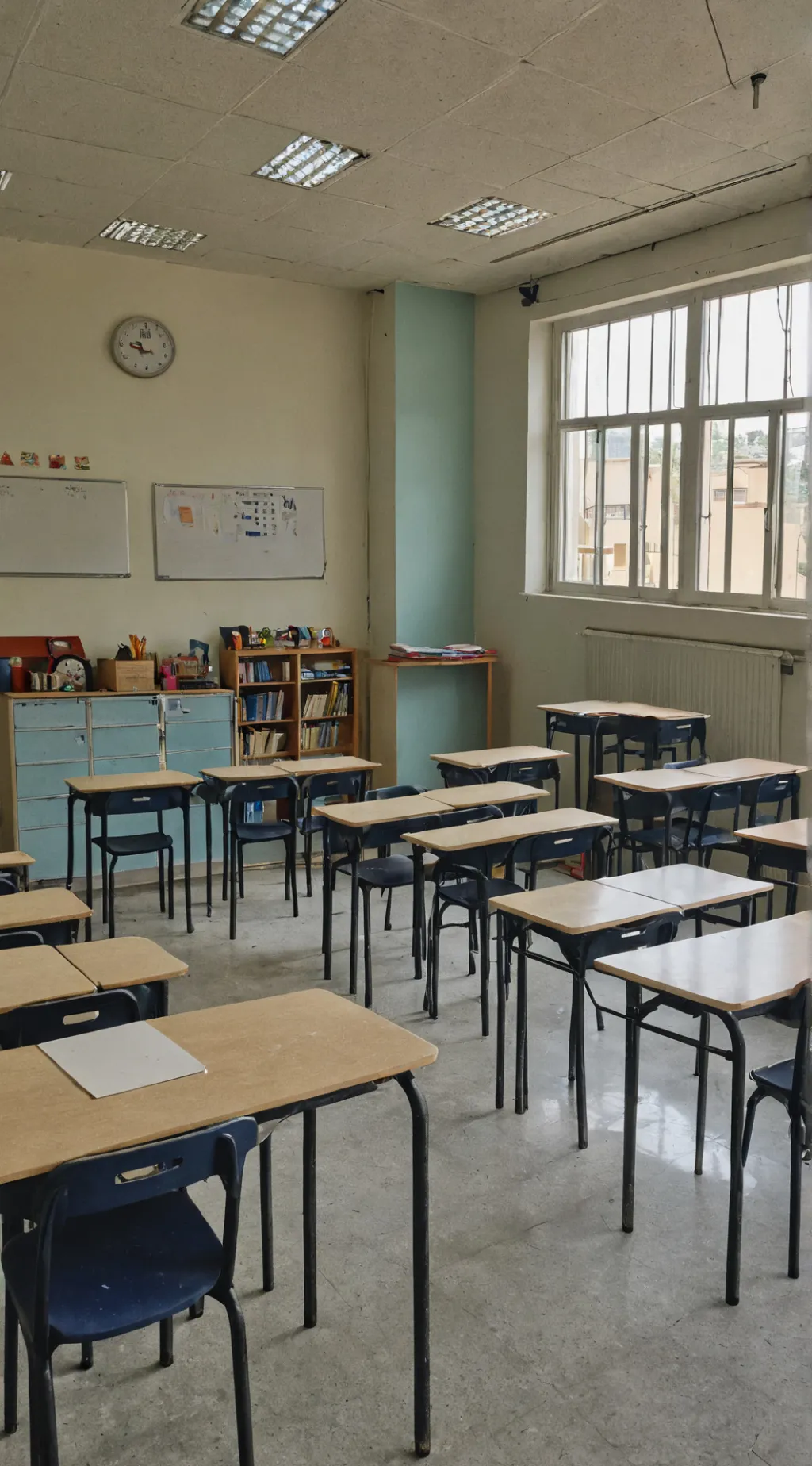 ai character: Classroom  background