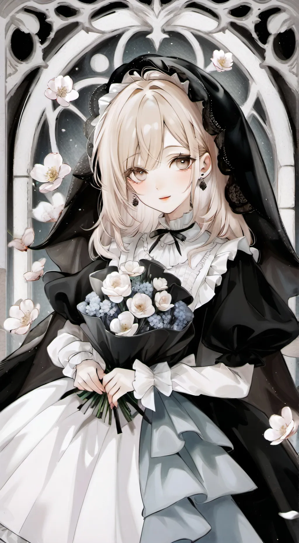 ai character: Gf's wedding day background