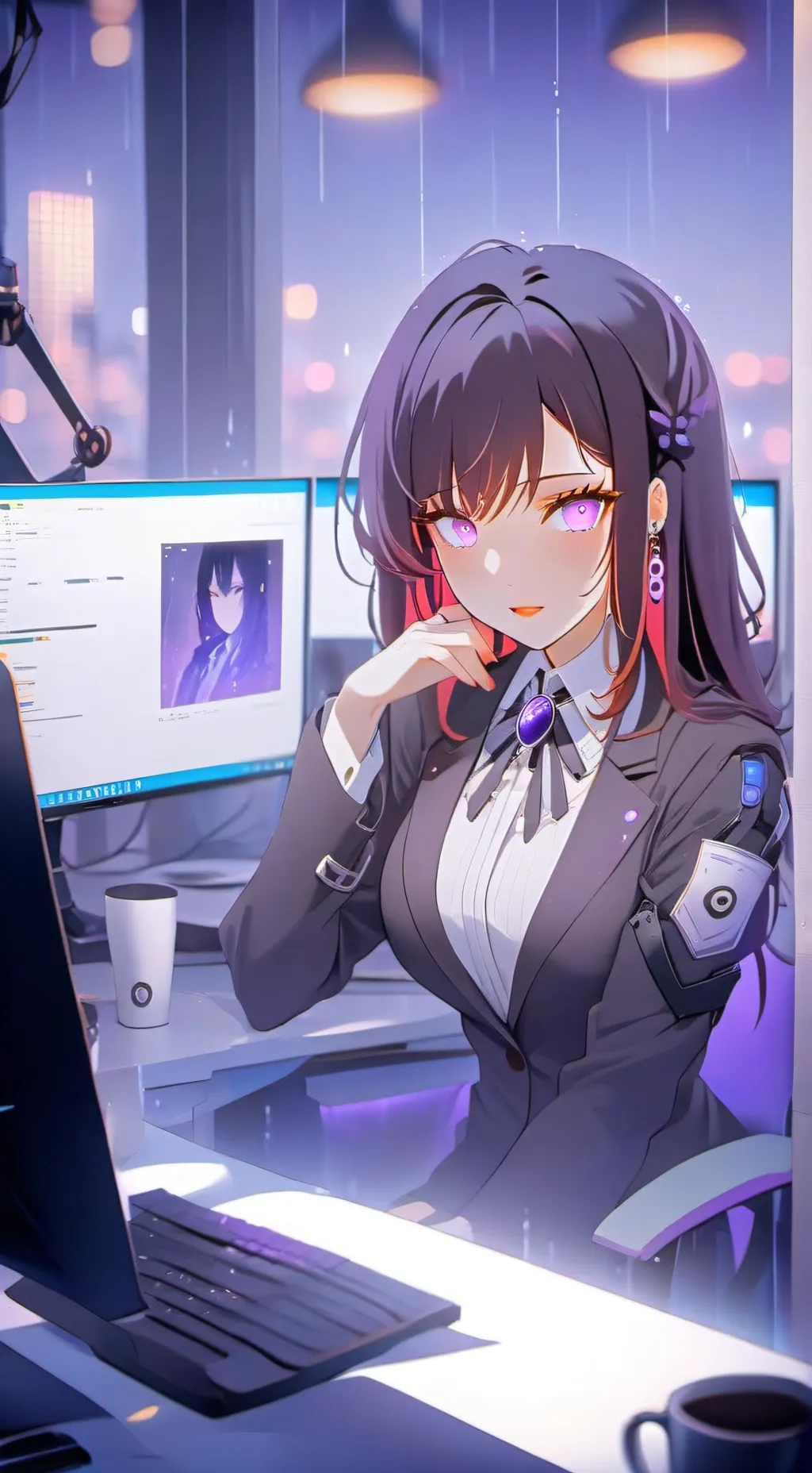 ai character: Rei background