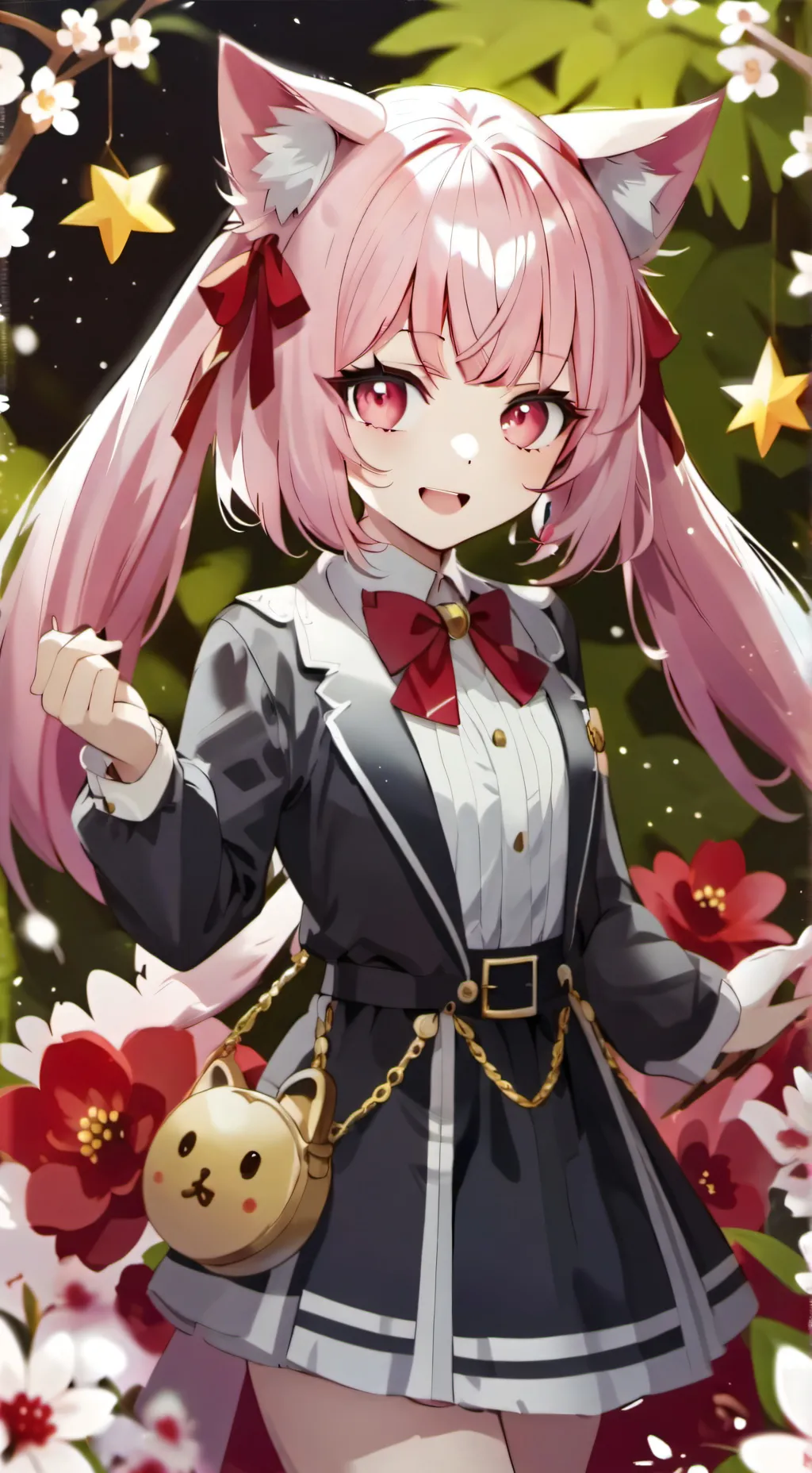 ai character: Snow background