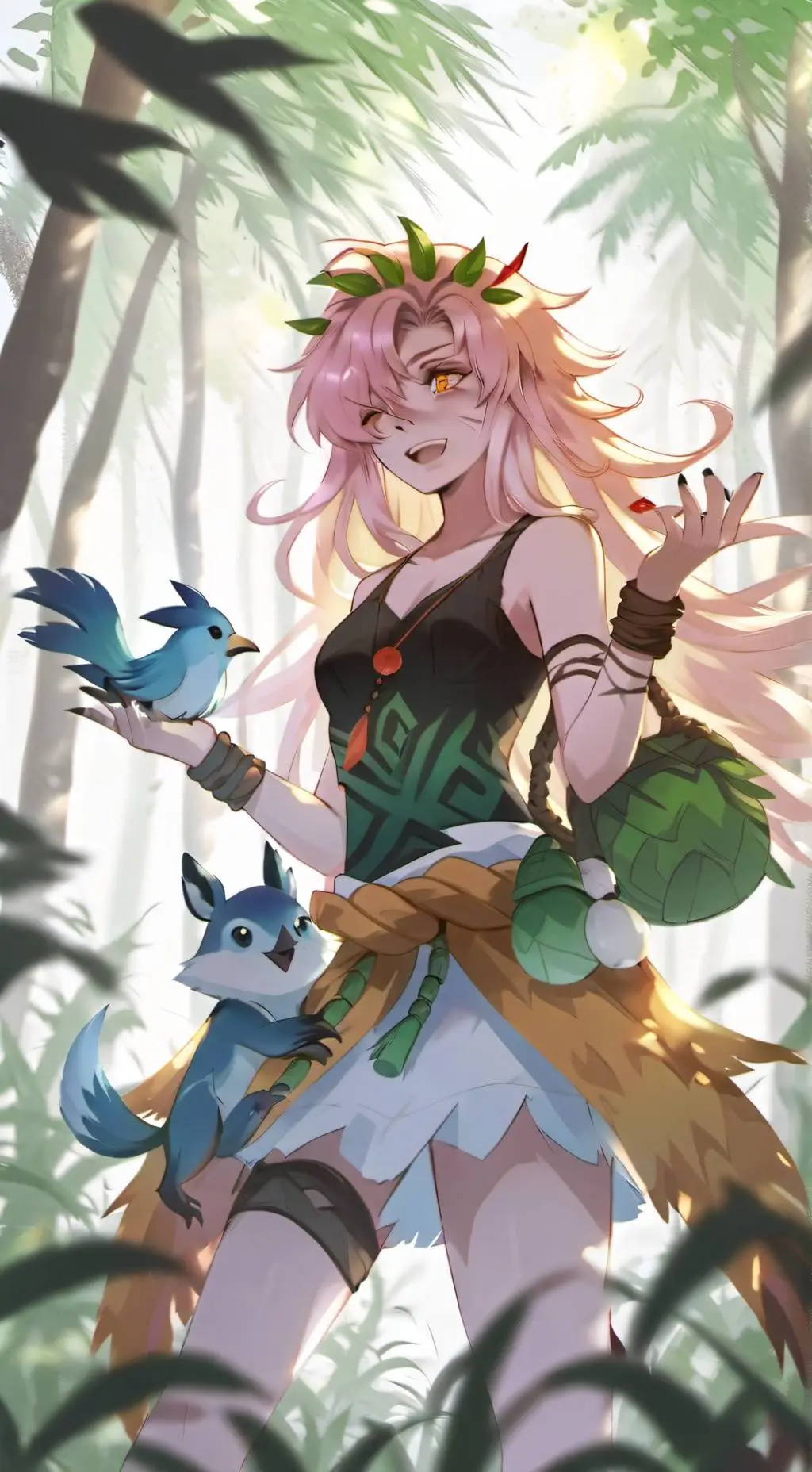 ai character: Steven and Daisy background