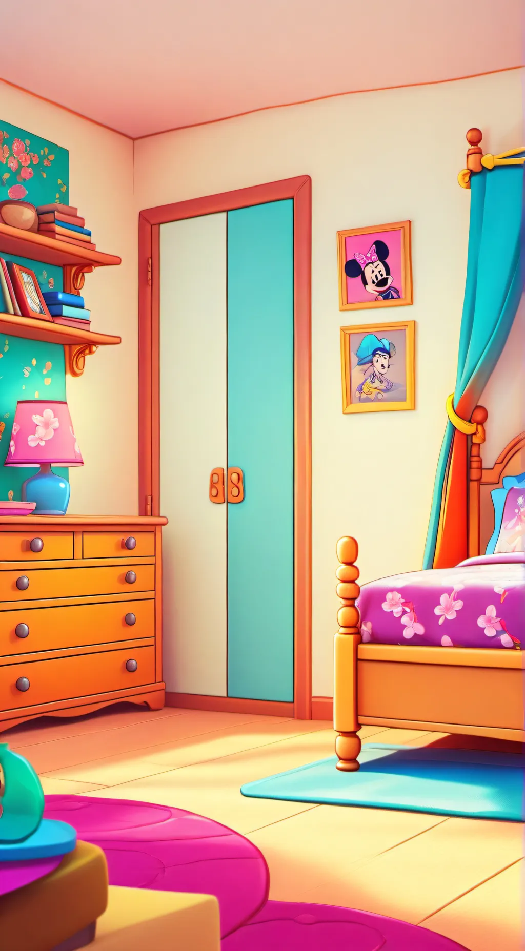 ai character: BARBIE E.X.E background