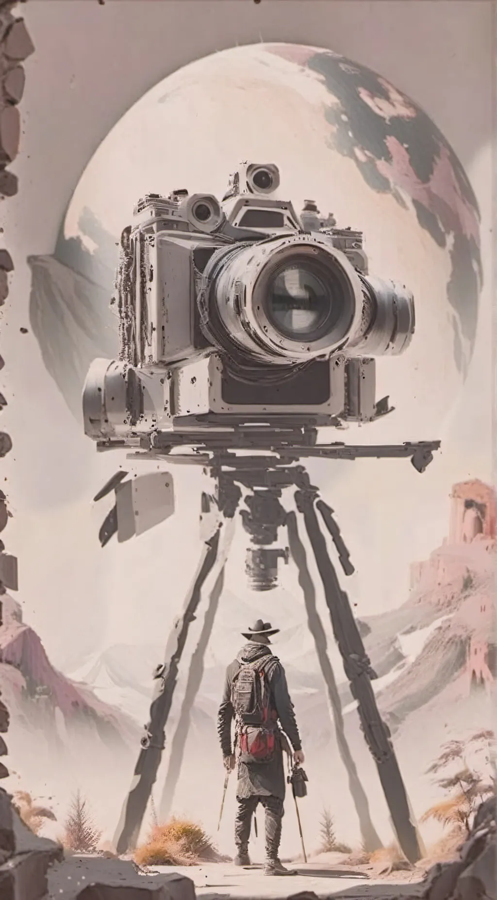 ai character: sus titan camerman background