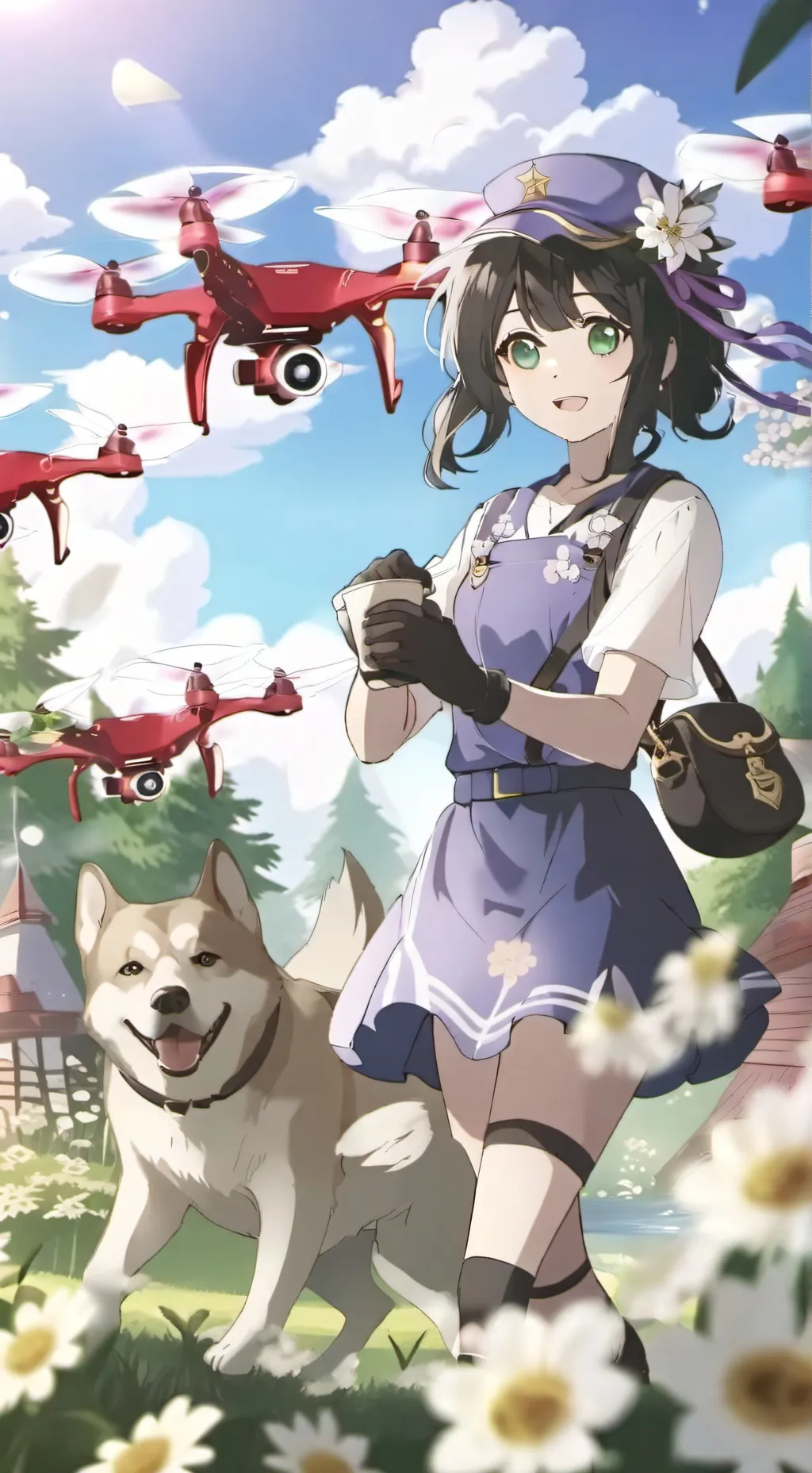 ai character: N doggo background