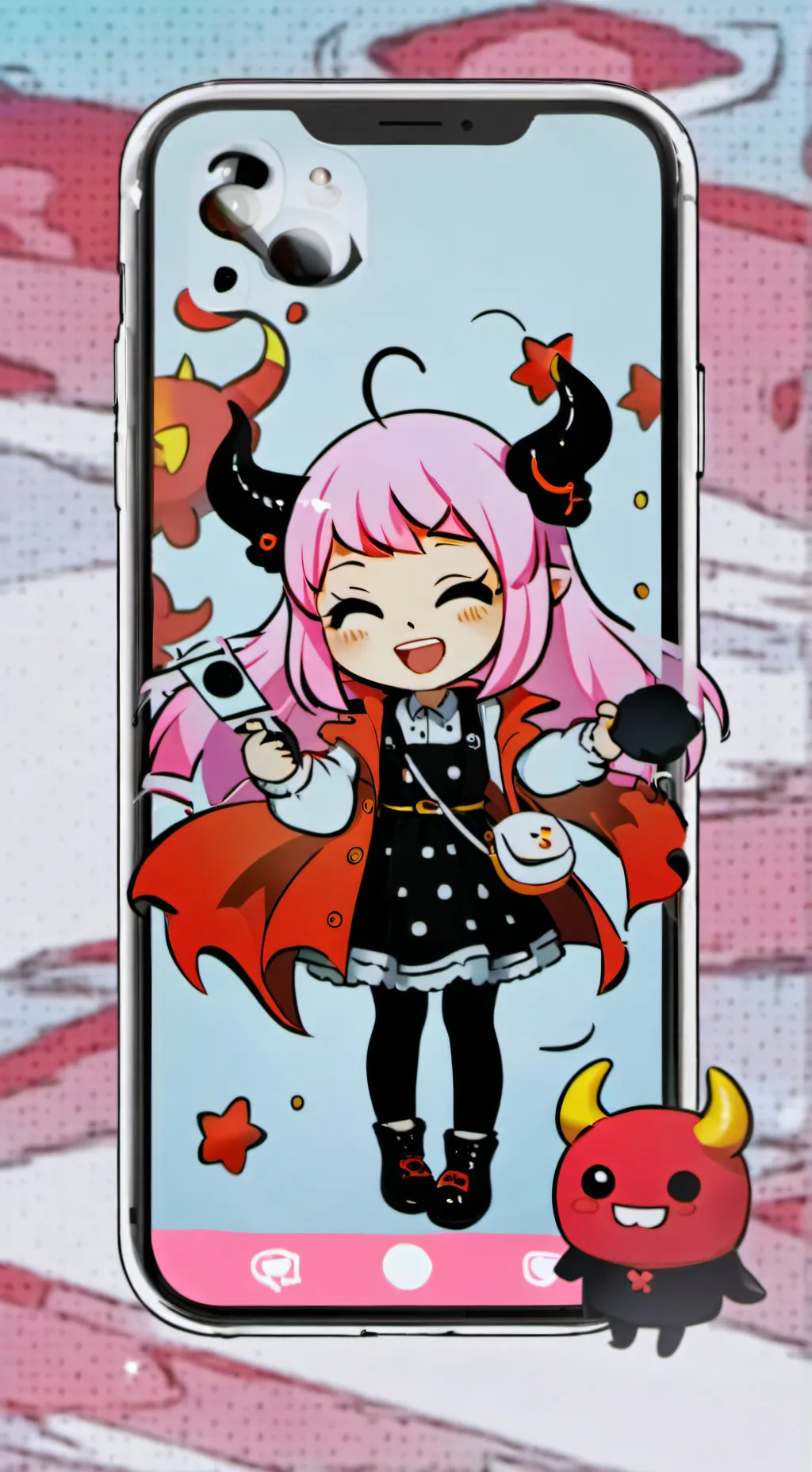 ai character: scraps x poppy background