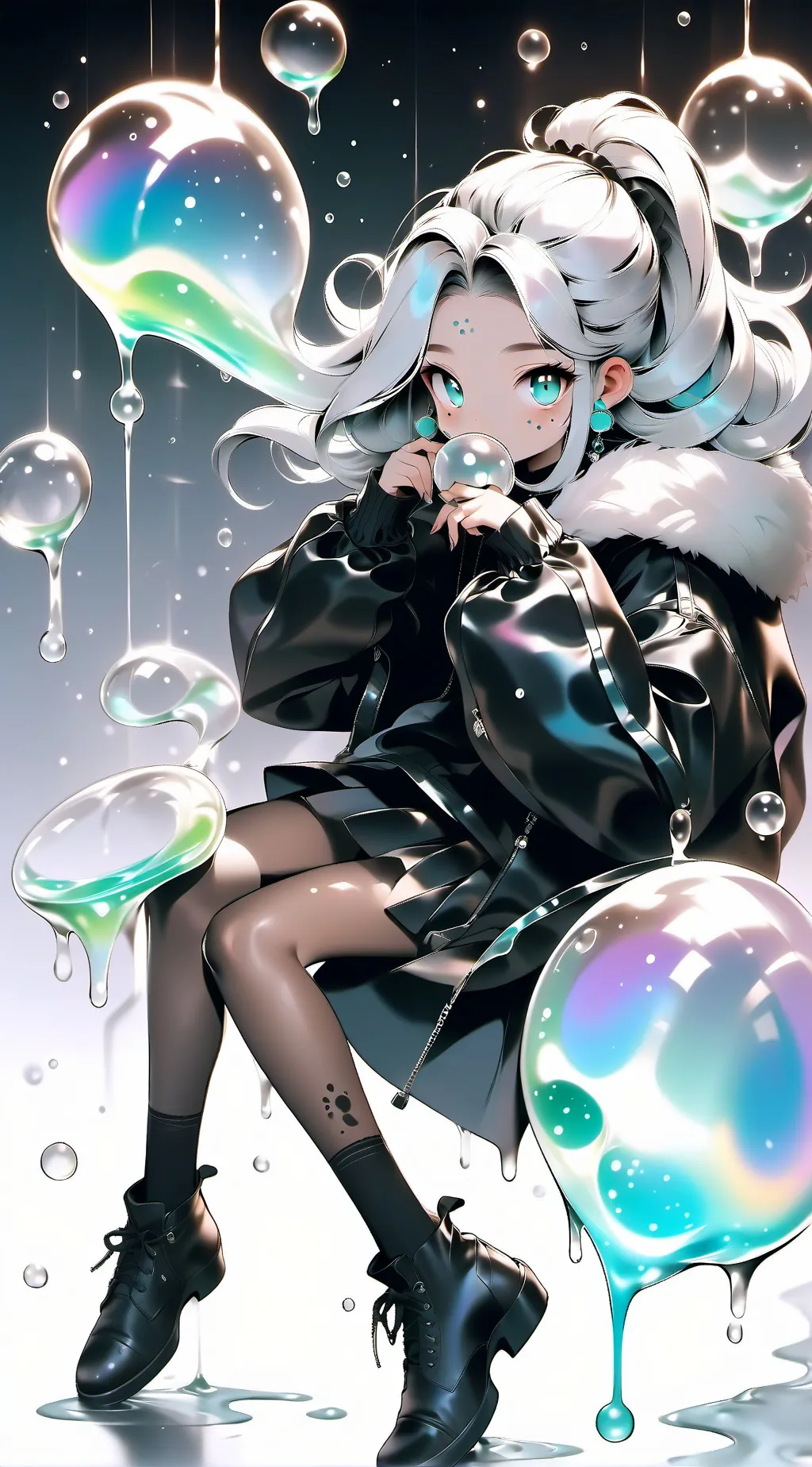 ai character: Error vs ink background