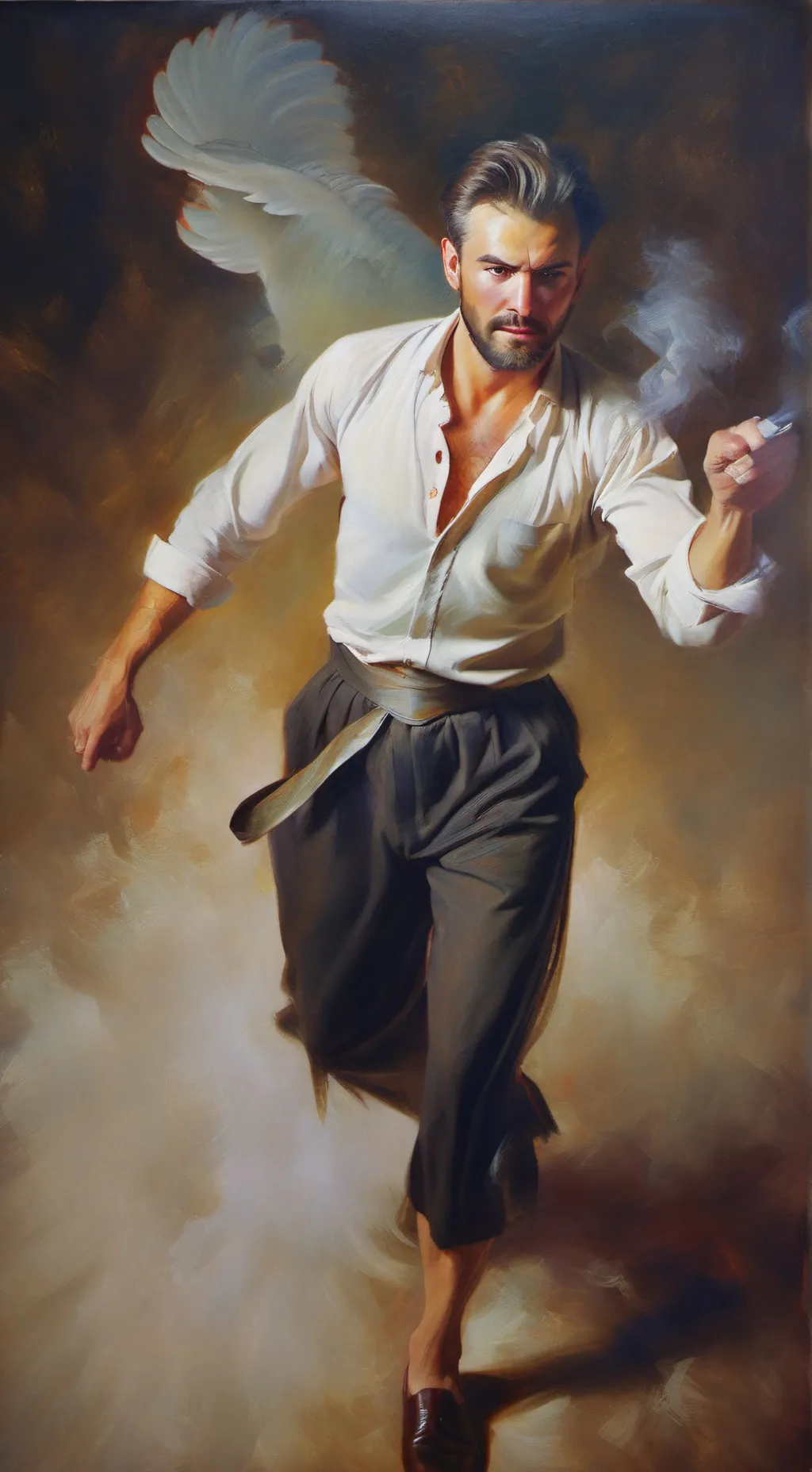 ai character: Max rudey background