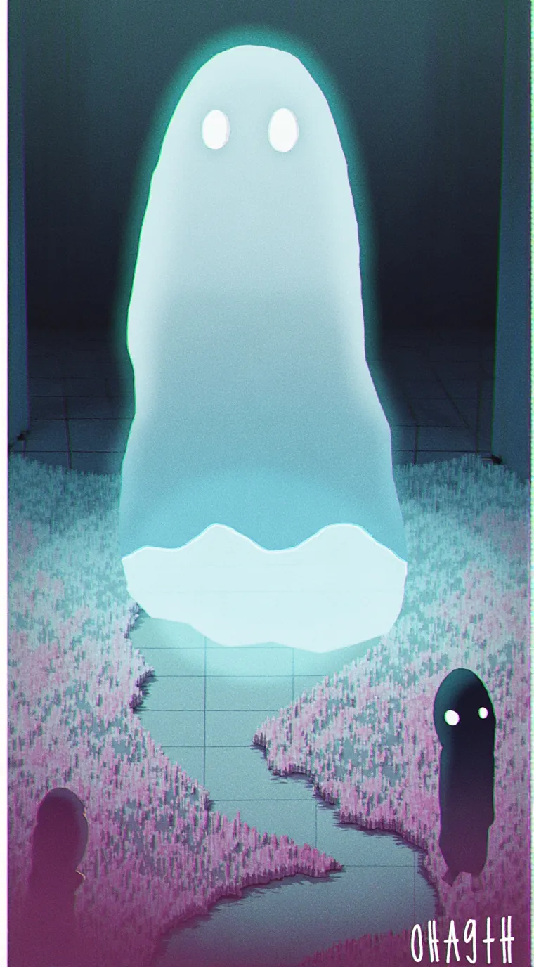ai character: ghostie background