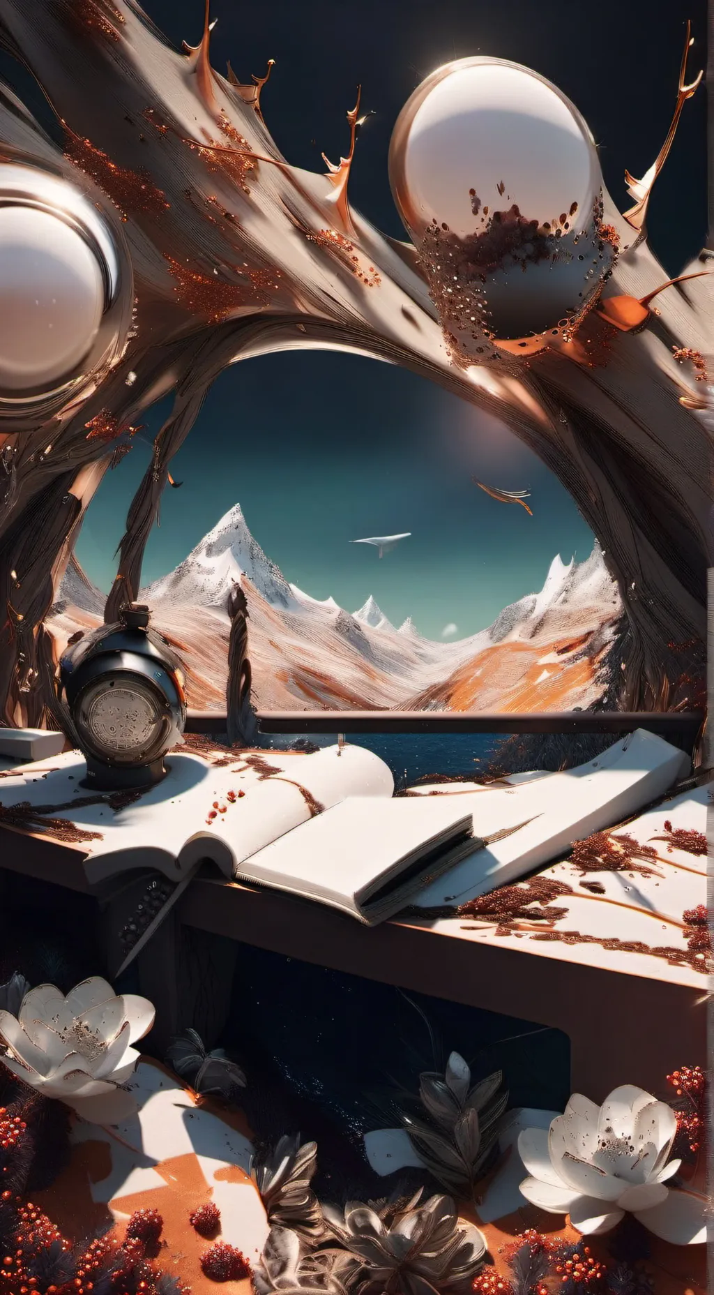 ai character: Moon background