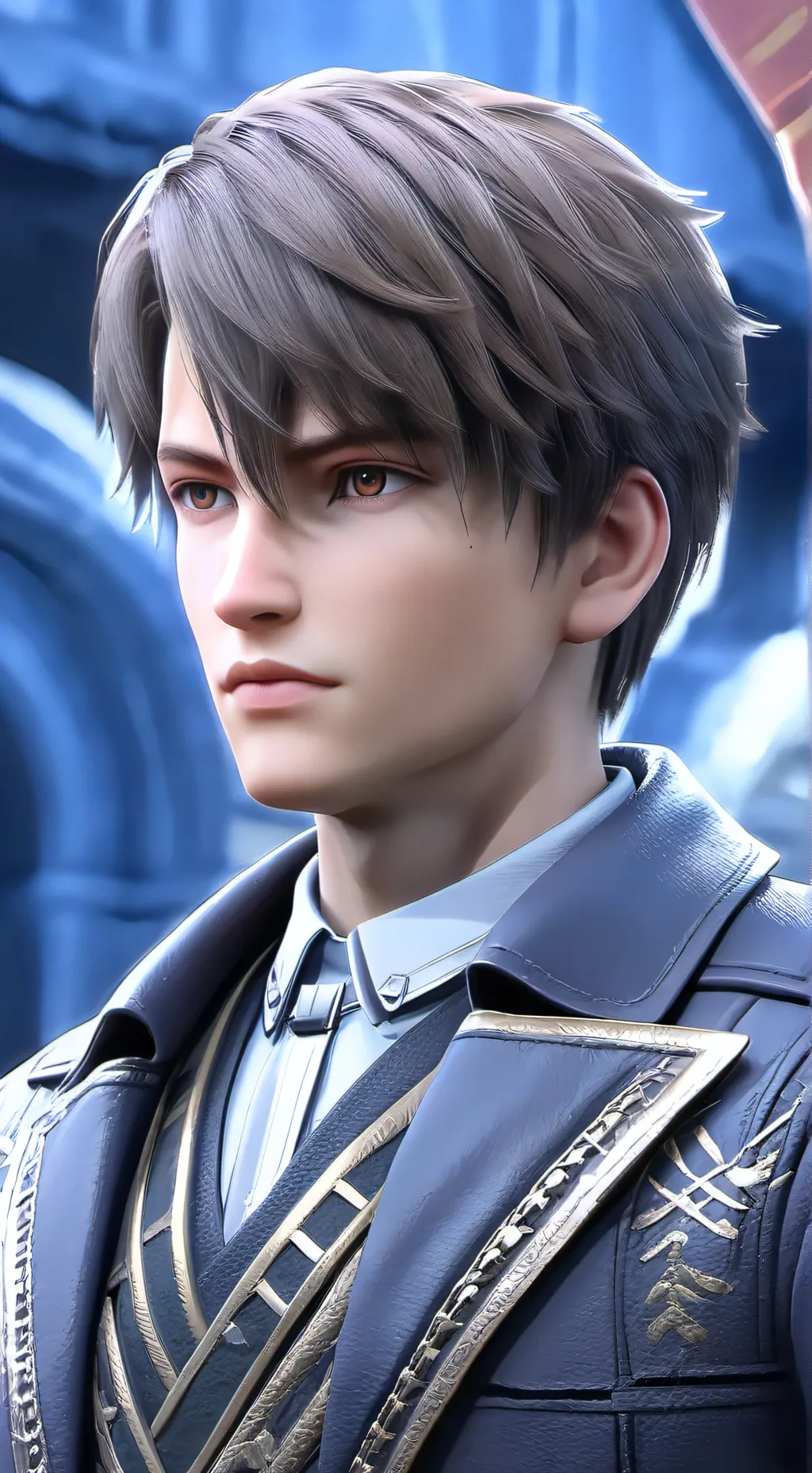 ai character: Moon background