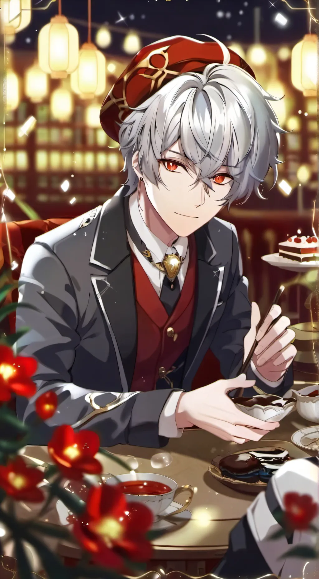 ai character: Макс background