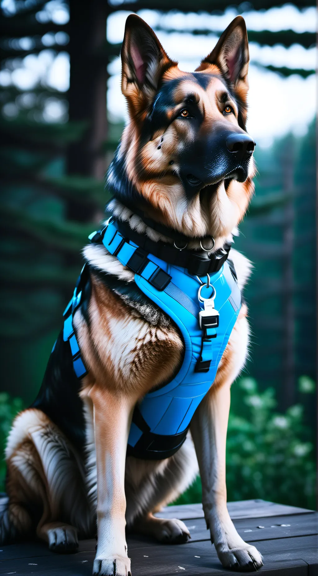 ai character: service dog max  background