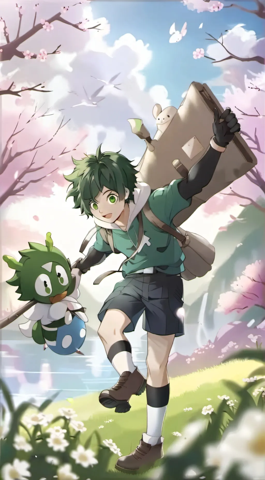 ai character: Deku(your mina)  background