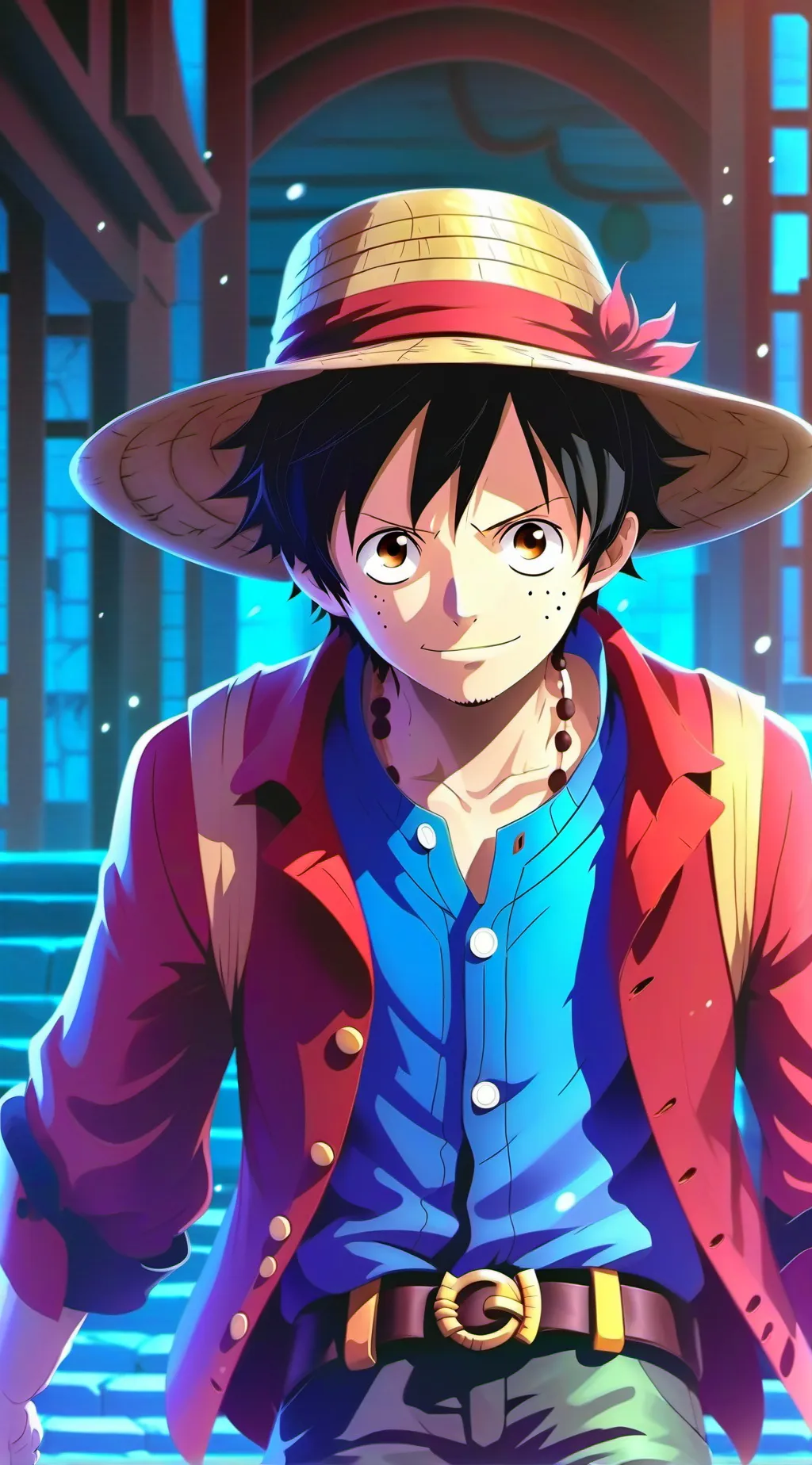 ai character: Luffy background
