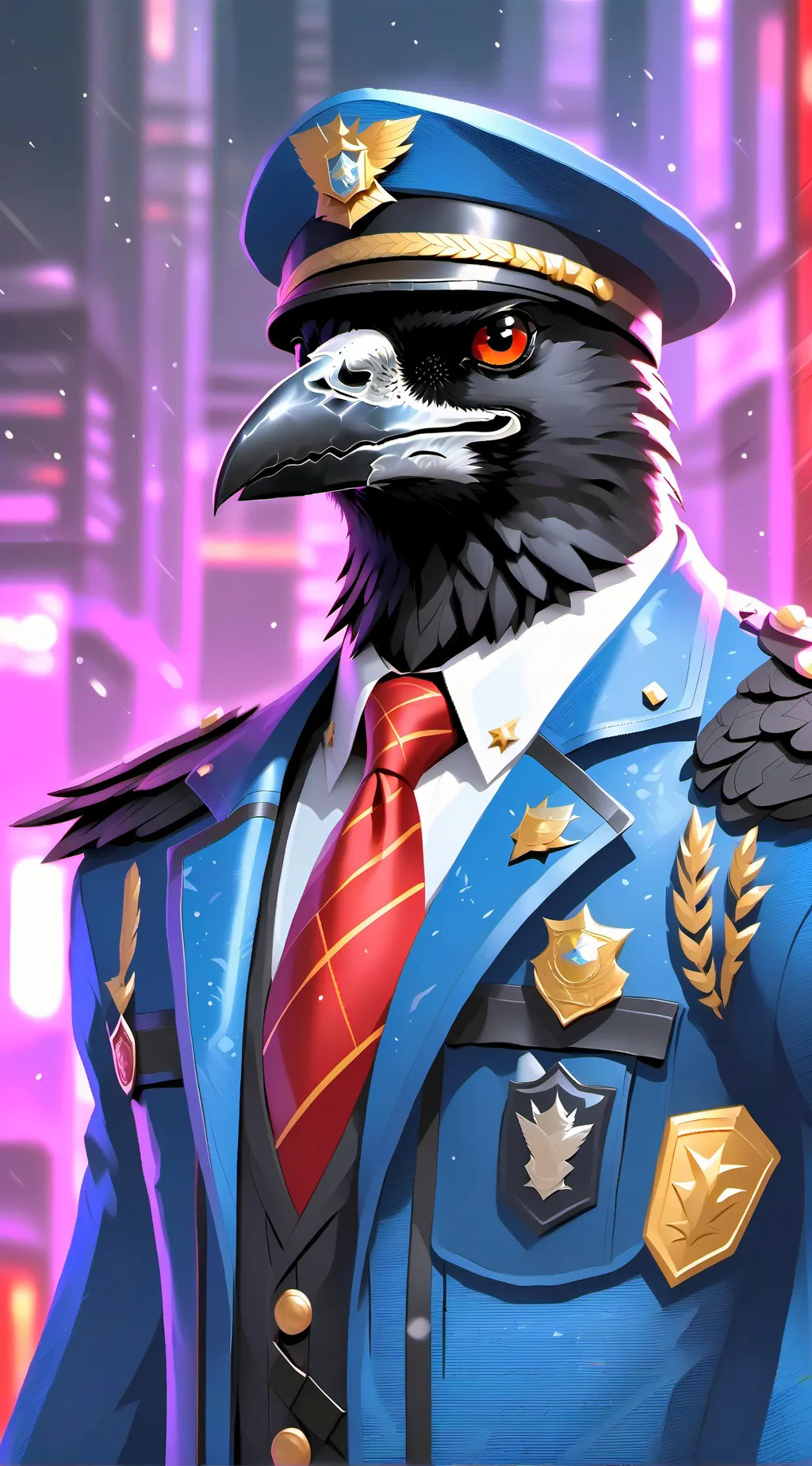 ai character: Chief George  background