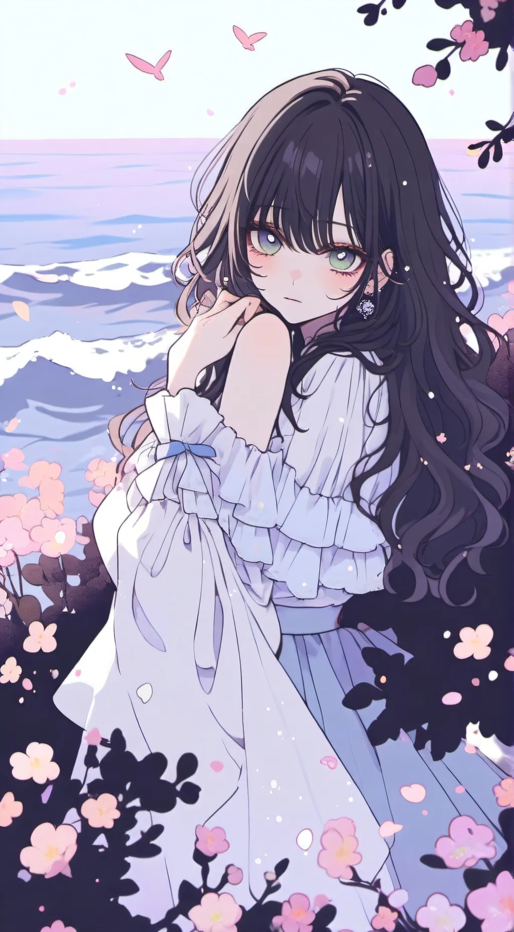 ai character: 💐👒cami❤ background