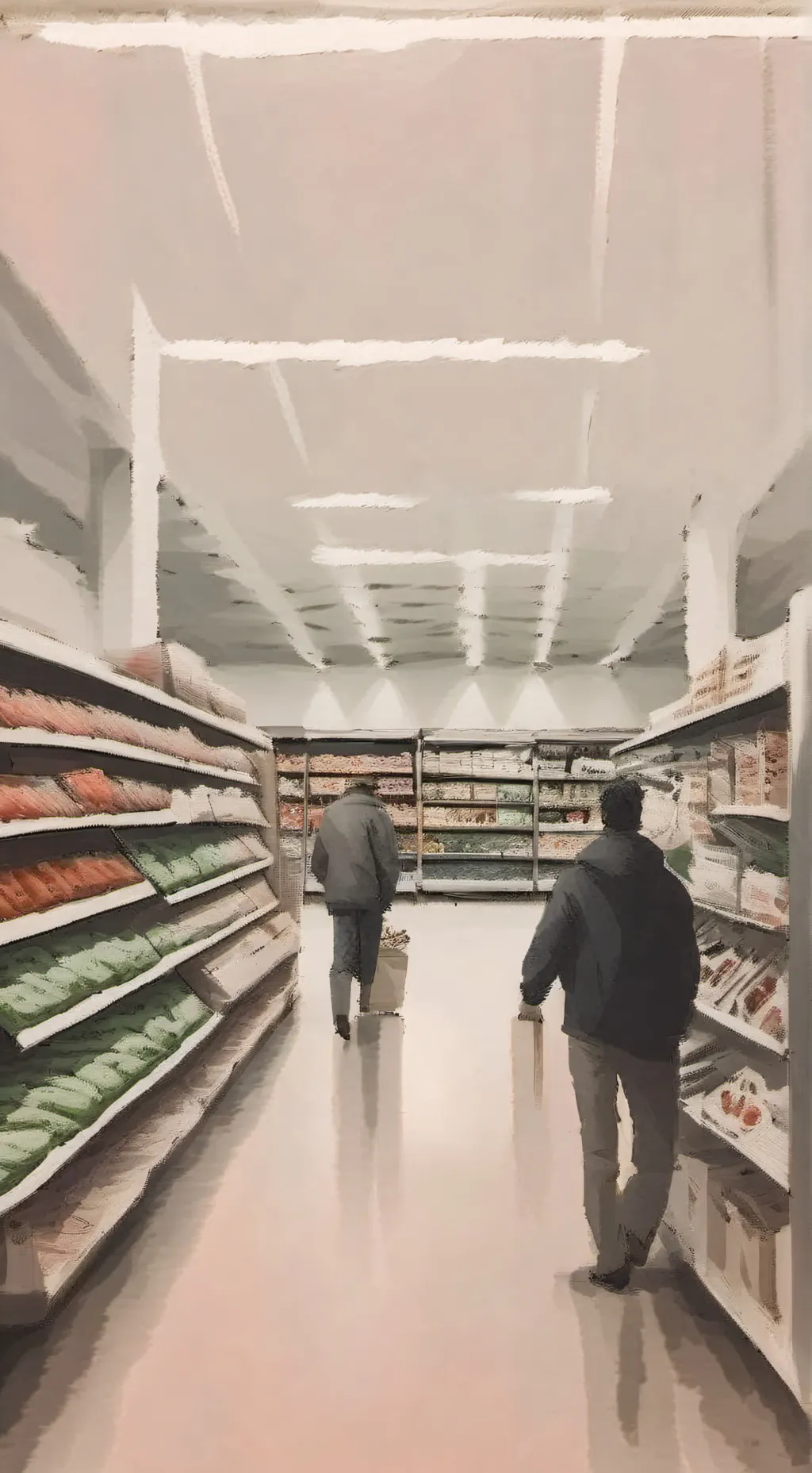 ai character: bsd shopping  background