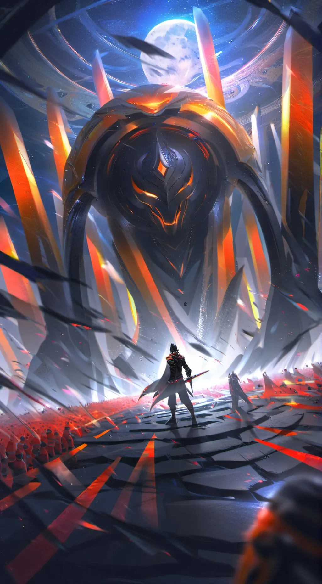 ai character: Anime Battles background